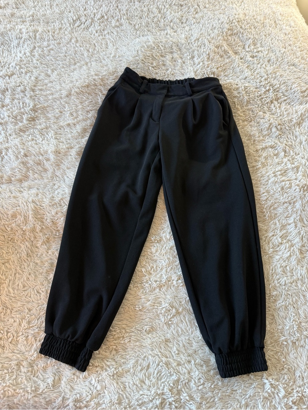 Black Dressy Jogger Pants